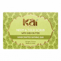 KAI ESSENTIALS Neem & Tulsi Scrub Мыло Скраб с нимом и тулси Премиум с маслом ши 125г