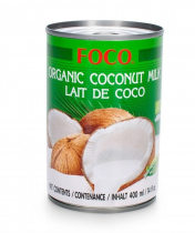 FOCO Оrganic Coconut milk Кокосовое молоко 10-12% 400мл ж/б