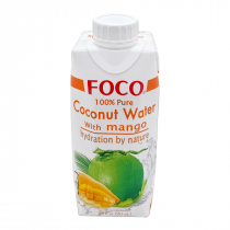 FOCO Coconut water with mango Кокосовая вода с манго 330мл