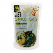 MIDORI Shirataki noodles Лапша Ширатаки Феттуччине с побегами ячменя  200г