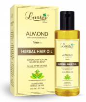 LUSTER Almond Herbal Hair Oil Миндальное масло для волос с нимом 110мл