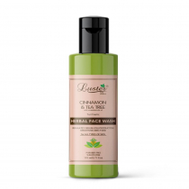 LUSTER Cinnamon & Tea Tree Herbal Face Wash Гель для умывания с маслами корицы, чайного дерева и кур